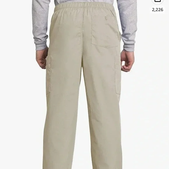 Medical Cargo Pants for Men Workwear Originals, Zipper Fly Scrubs - Picture 4 of 8